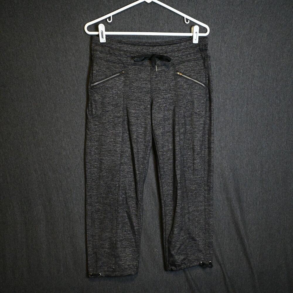 Athleta Women's S Metro Slouch Jogger Pants Drawstring Heathered Capri Baggy